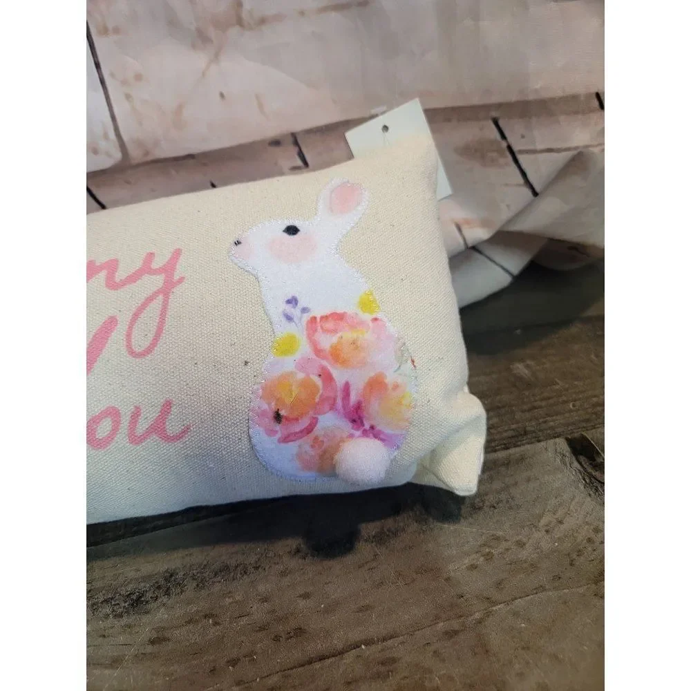 Some bunny loves you Easter pillow decor spring
